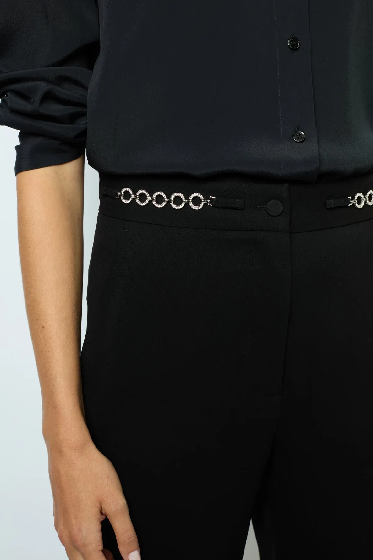 Pantalon large et fluide à strass - NUALA