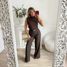 PANTALON PREMIUM CHOCO FLUIDE
