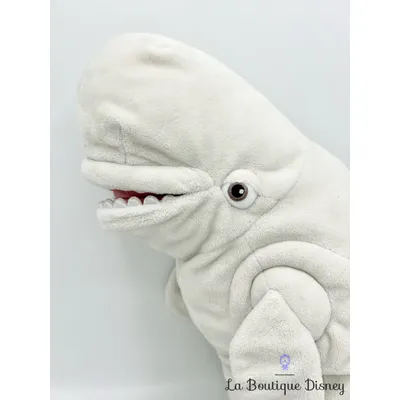 Peluche Bailey Le monde de Dory Disneyland Paris 2016 Disney poisson beluga gris 43 cm