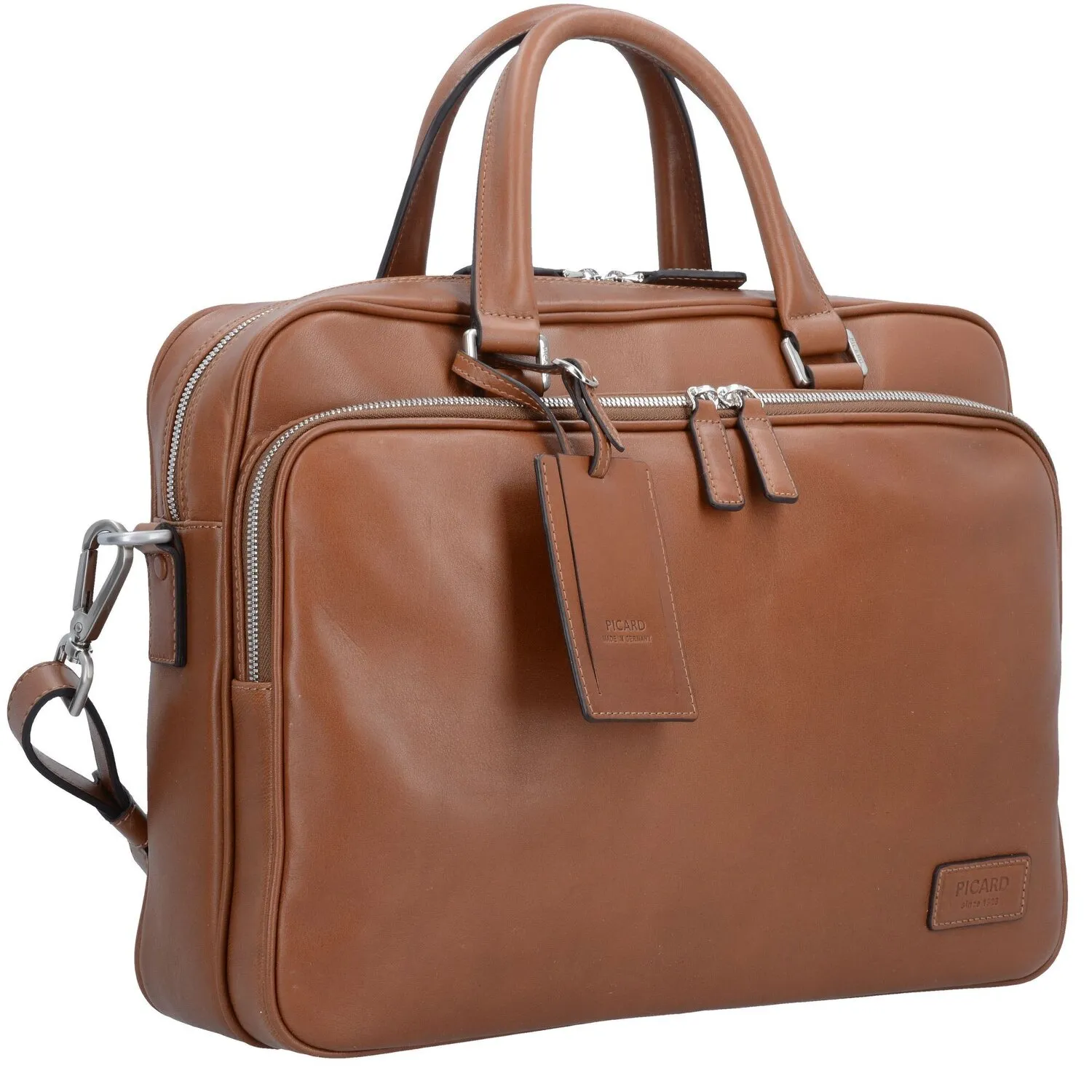 Picard Authentic Porte-documents en cuir 38 cm Compartiment pour ordinateur portable