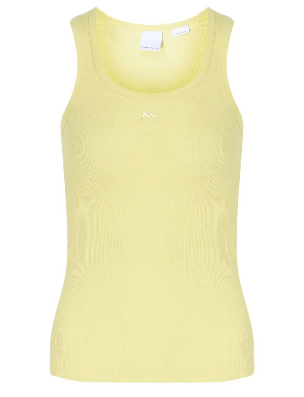 Pinko Top en coton jaune