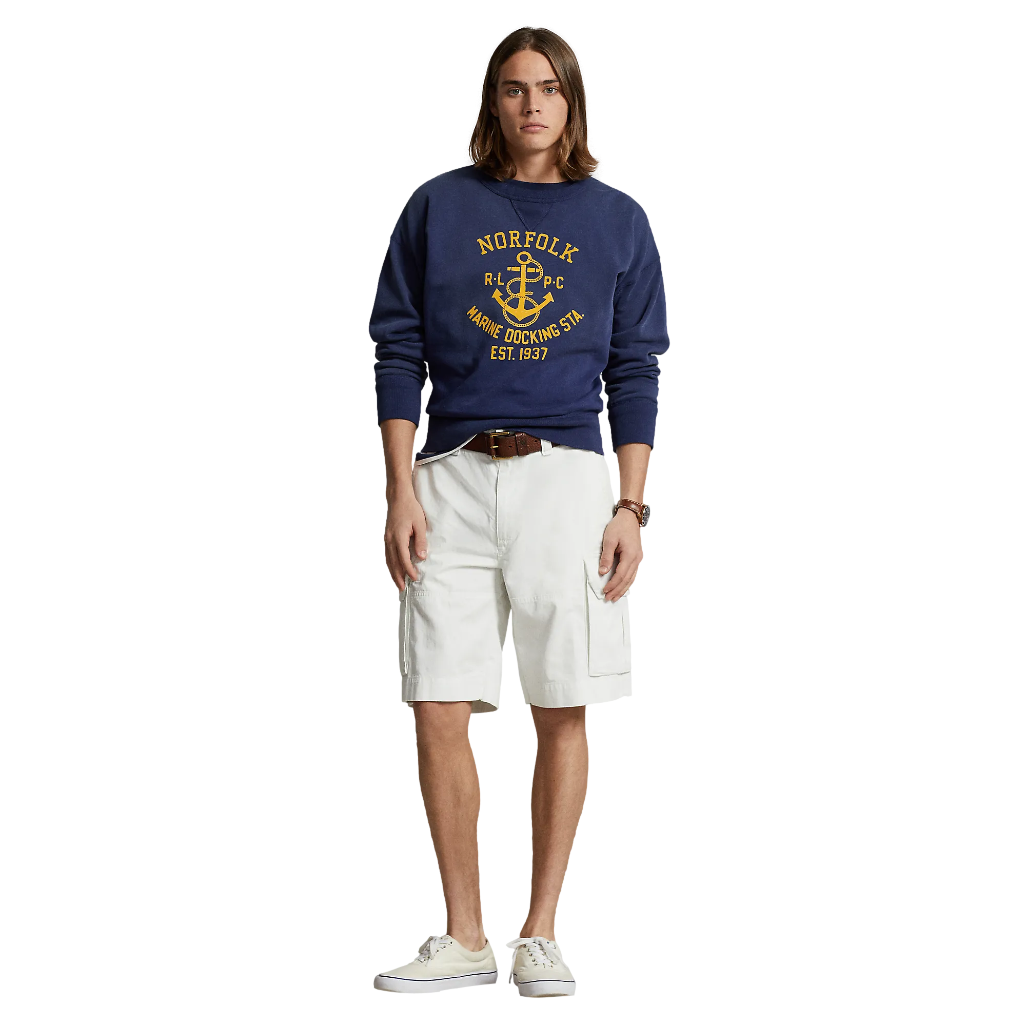 POLO RALPH LAUREN  Short cargo en coton - Blanc
