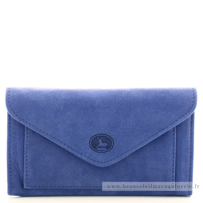 Porte-monnaie enveloppe Frandi en cuir Nubuck 469.96