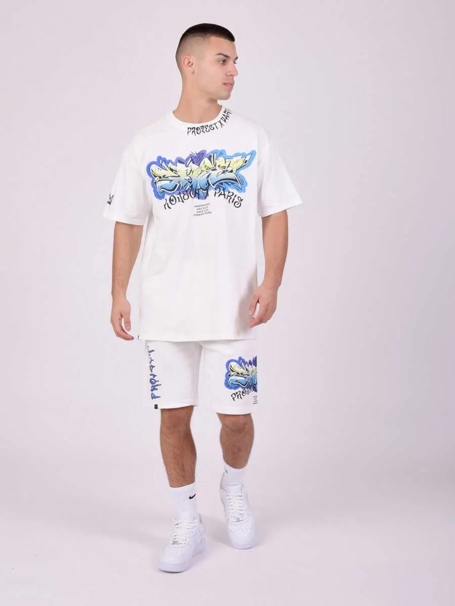 Project x paris | t shirt graffiti blanc | Mode urbaine