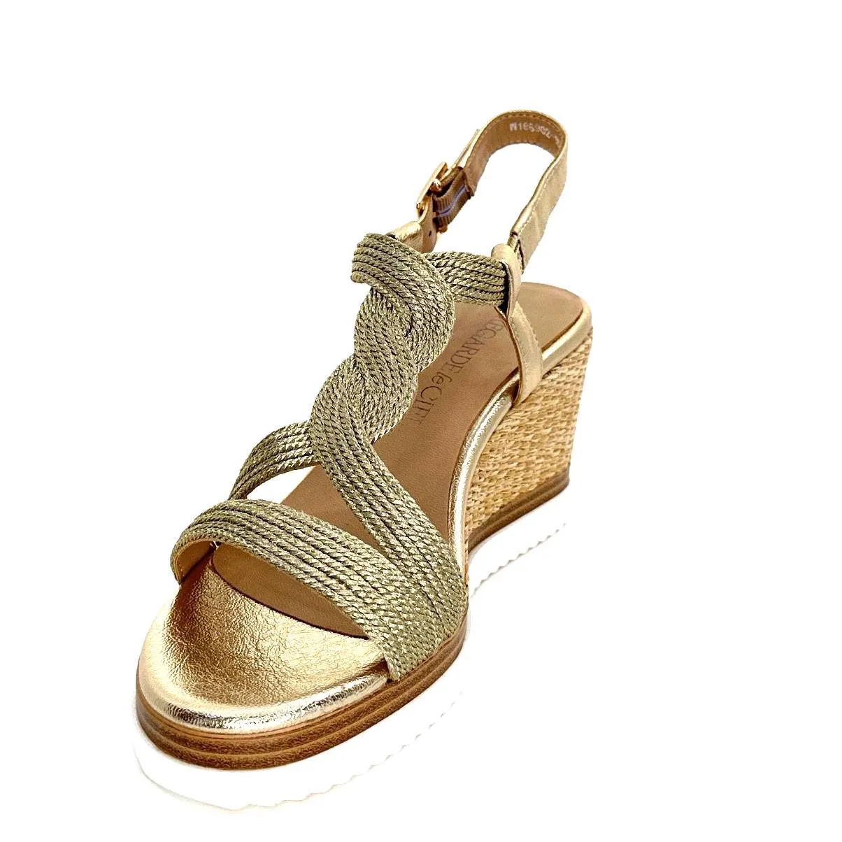 Regarde Le Ciel Madison 02 Cuir Or Textile Or