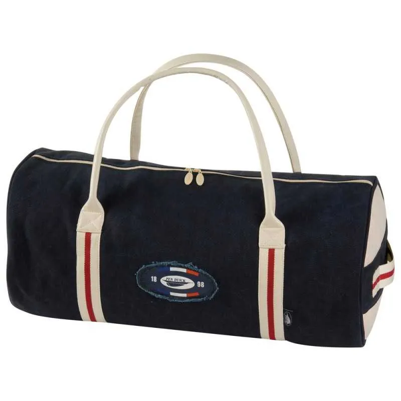 Sac de voyage polochon en coton style marin publicitaire "Canvas" | Oppermann.fr