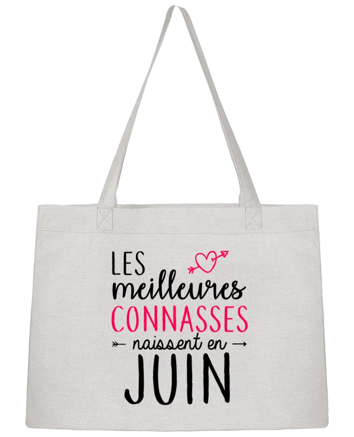 Sac Shopping Les meilleures connasses naissent Juin par LPMDL