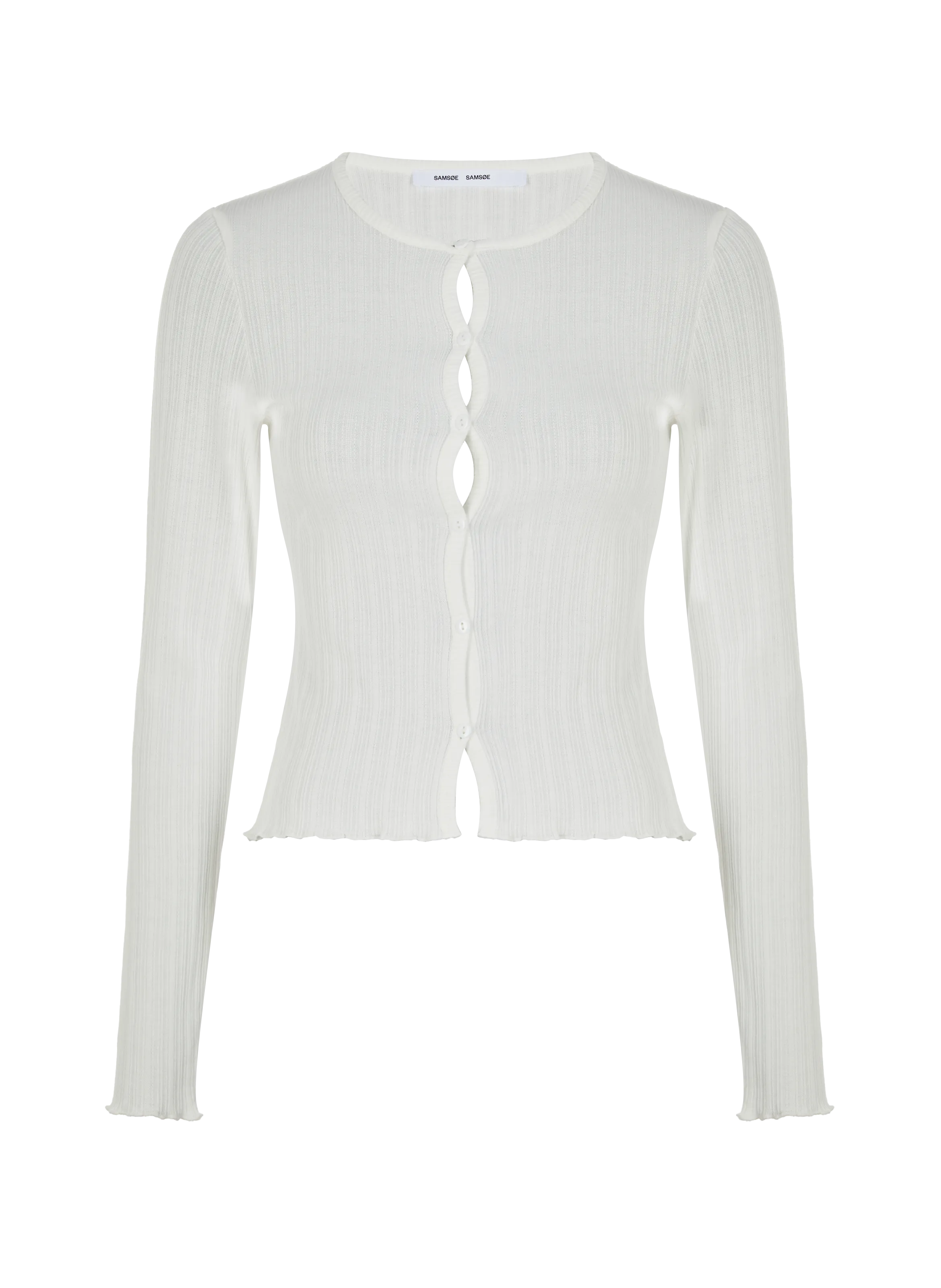 SAMSOE SAMSOE  Top boutonné en coton  - Blanc