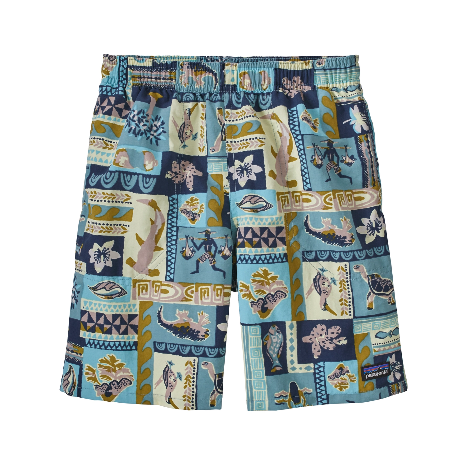 Short Patagonia Garçon Baggies Galapagos Archipelagos Upwell Bleu