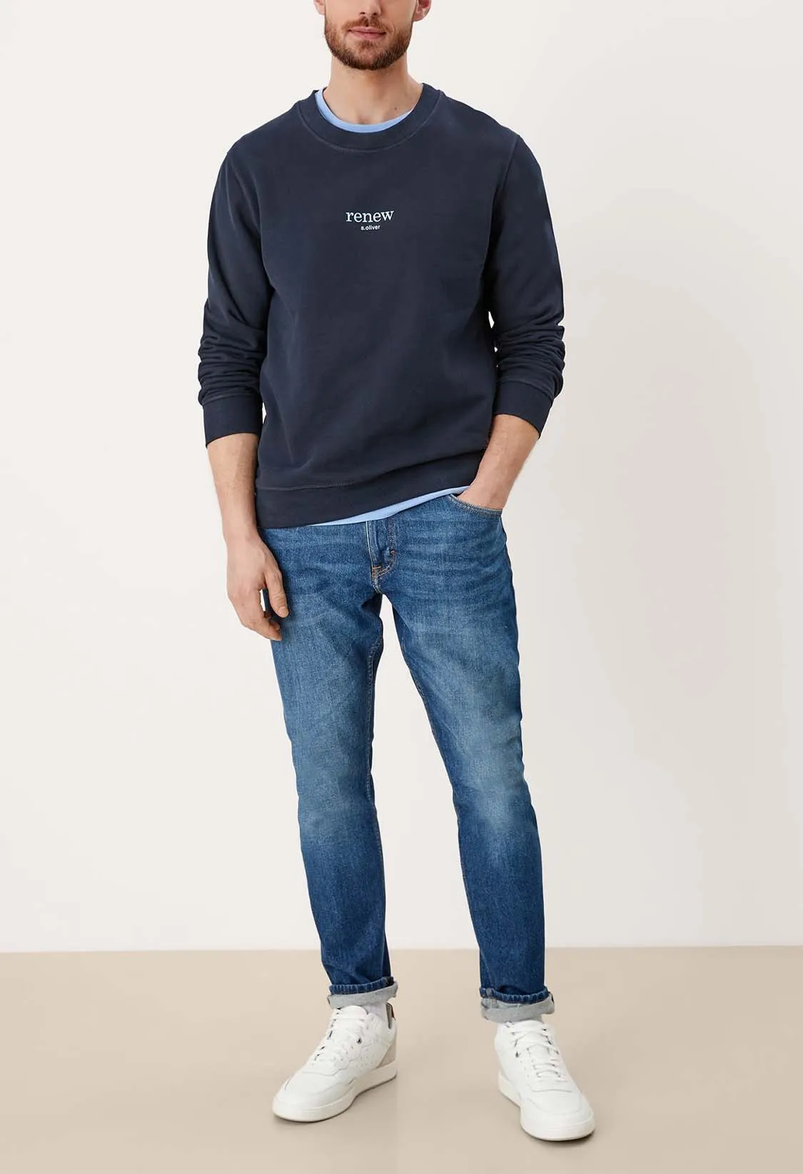 s.Oliver Sweatshirt avec Texte