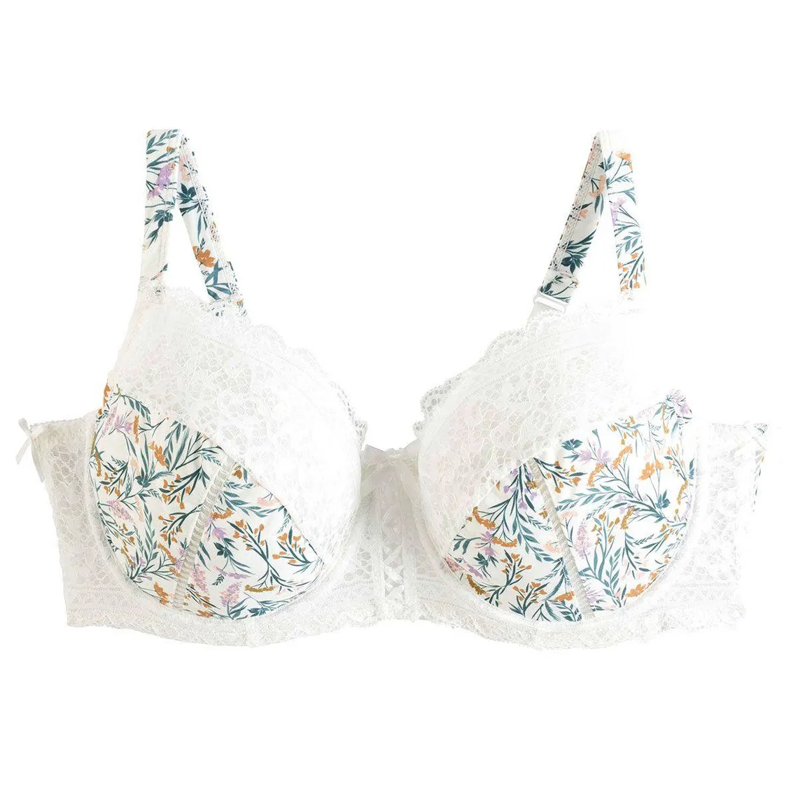 Soutien-gorge à armatures grand maintien ivoire/orange Elena blanc | 3 Suisses