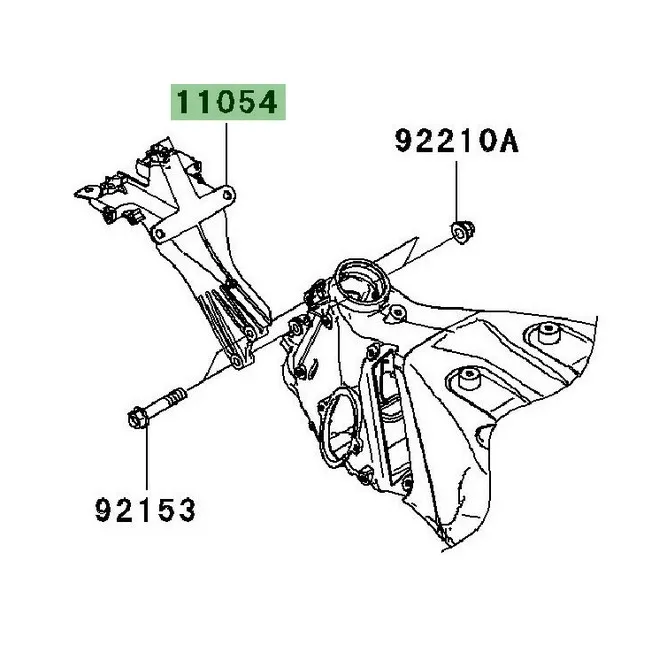Support bloc compteur Kawasaki ZZR 1400 (2006-2020) | Moto Shop 35