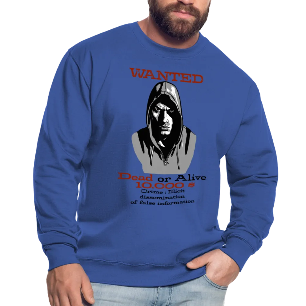Sweat-shirt Unisex Wanted man Dead or Alive