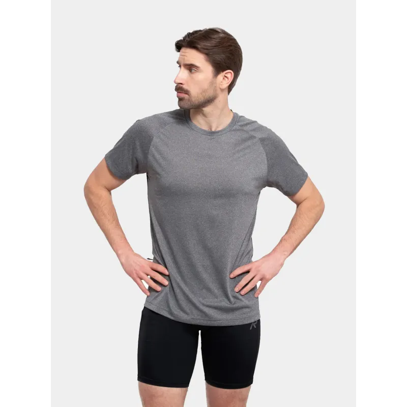 T-shirt core avec imprimé dorsale jaune noir homme - Mizuno | wimod