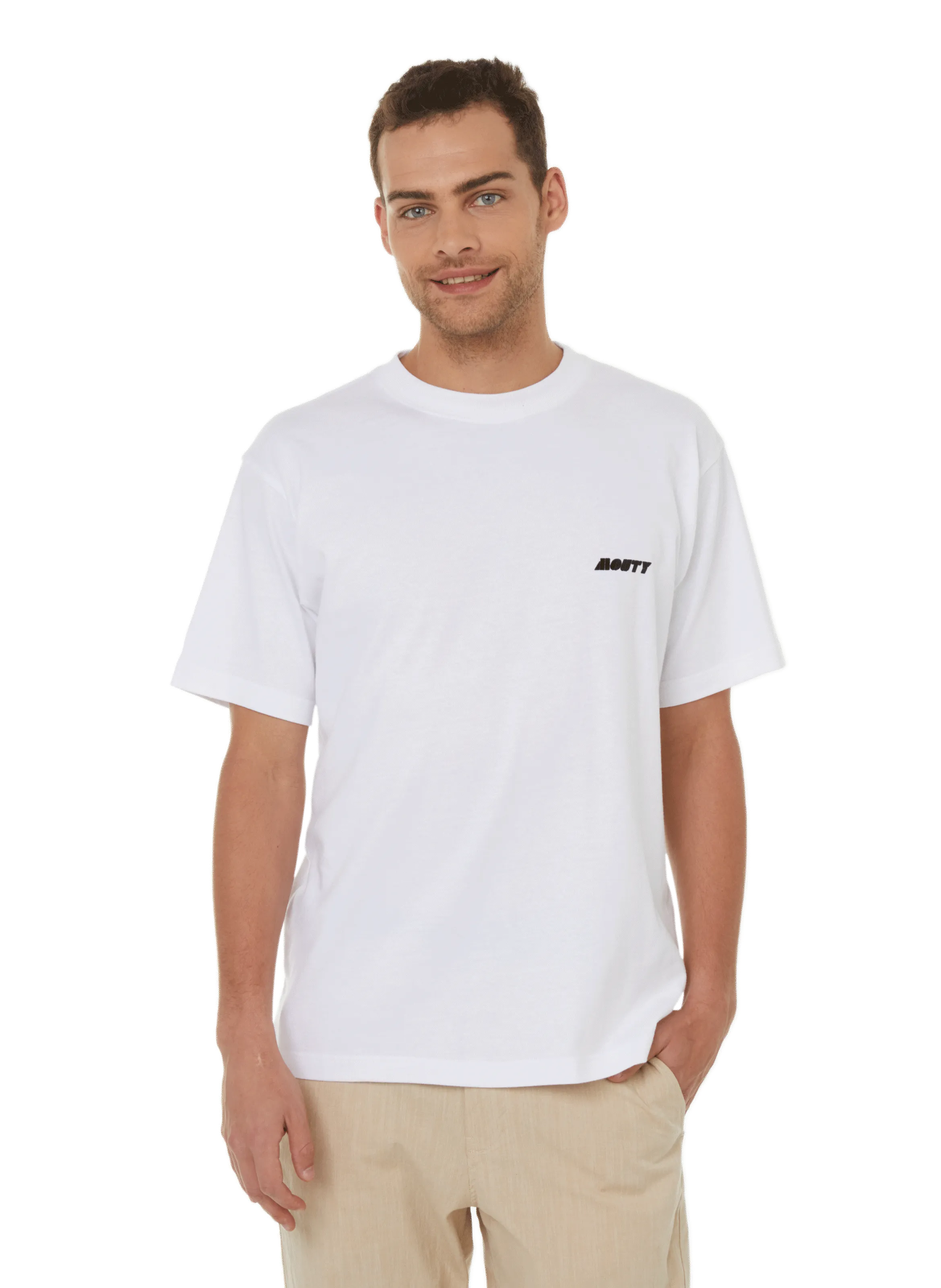 T-SHIRT EN COTON - MOUTY pour HOMME | Printemps