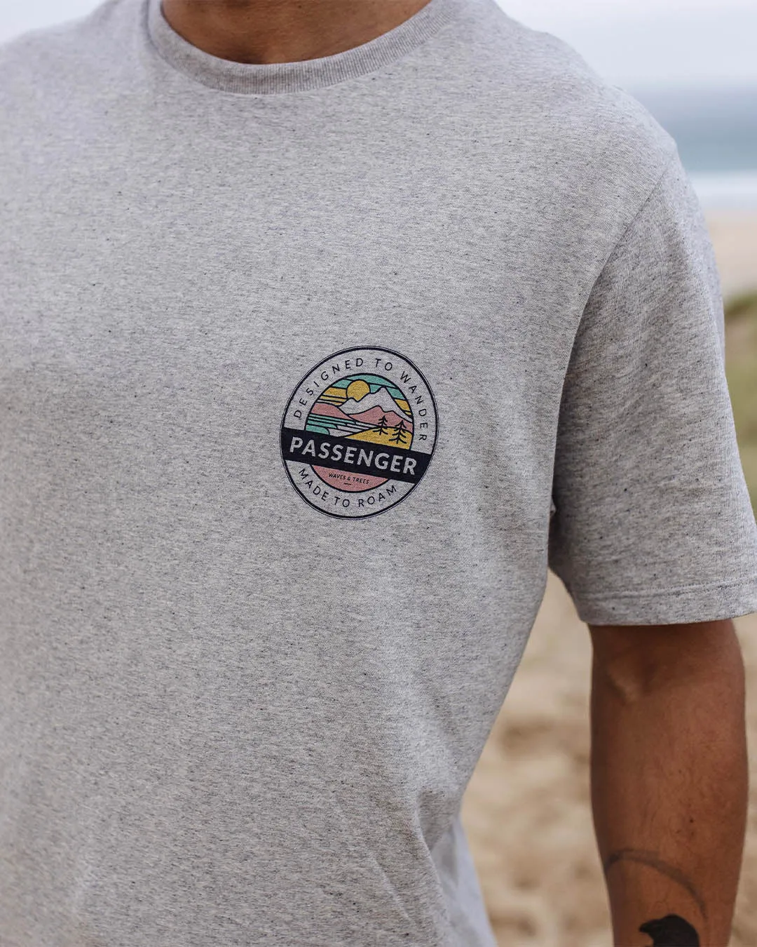 T-shirt en coton recyclé Odyssey - Gris Marl