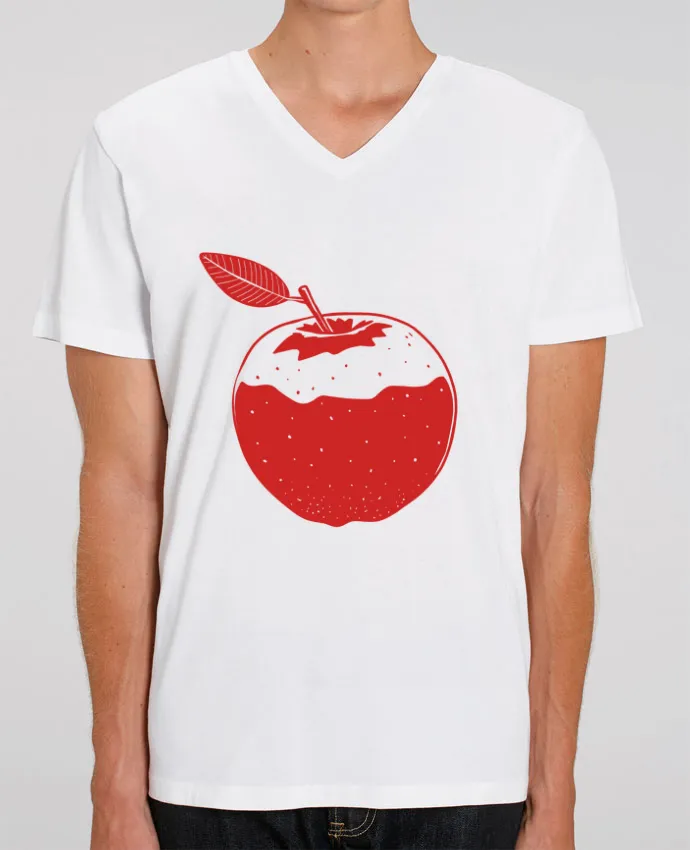 T-shirt homme Pomme rouge par Tomi Ax - tomiax.fr