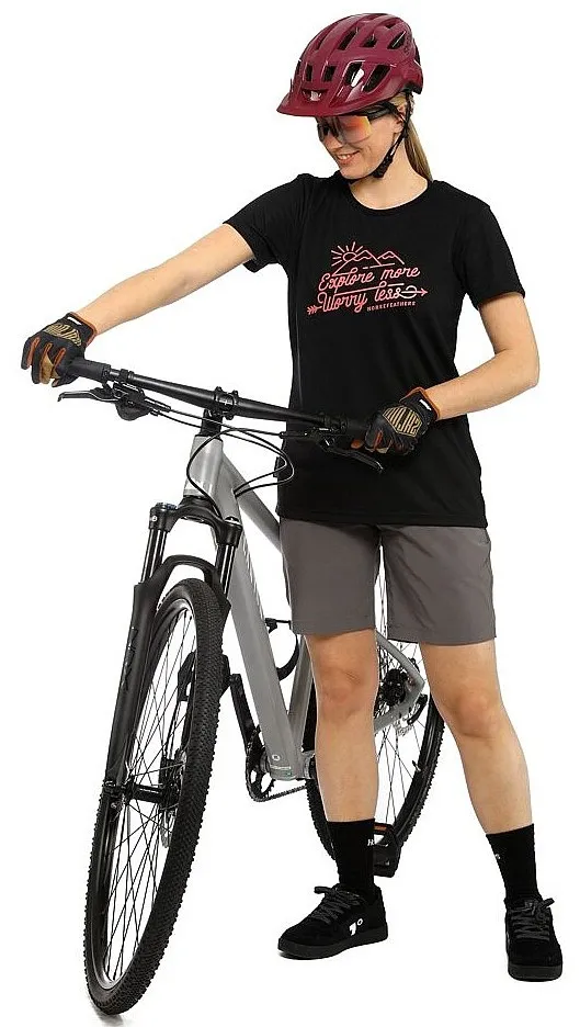 T-shirt Horsefeathers Worry Less - Black - women´s