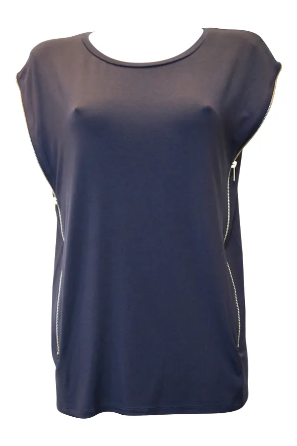 T Shirt Liu Jo F15126 bleu marine