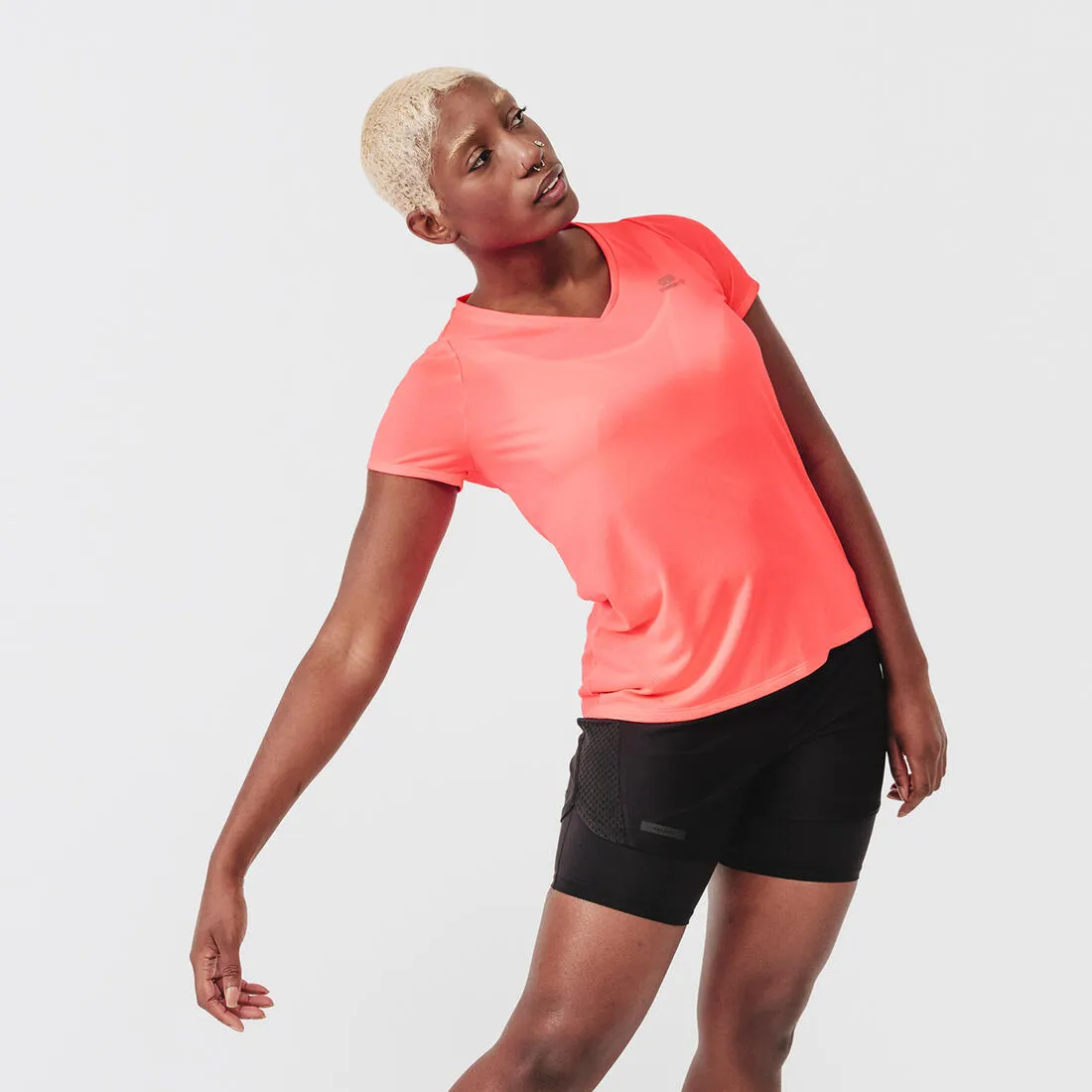 T-shirt manches courtes running respirant femme - Dry