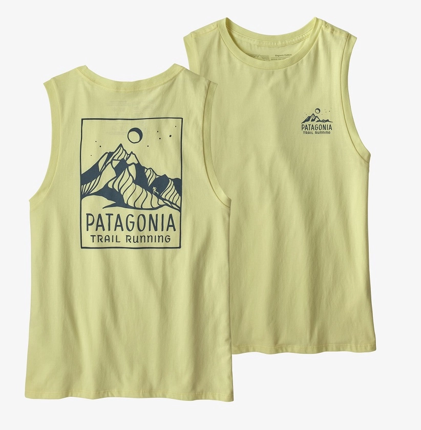 T-shirt Patagonia Femme Ridgeline Runner Organic Muscle Tee Isla Jaune