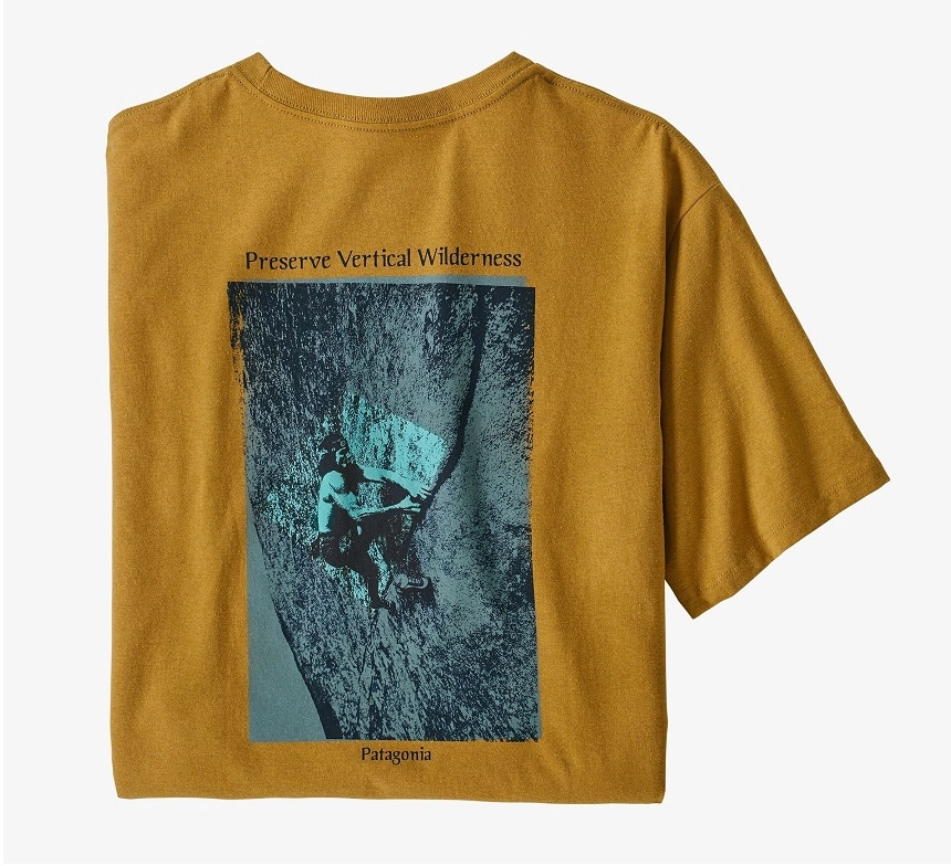T-Shirt Patagonia Homme Granite Magic Pocket Responsibili Tee Hawk Gold