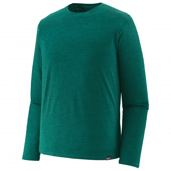 T Shirt Patagonia Hommes LS Cap Cool Daily Shirt Borealis Green Light Borealis Green X Dye