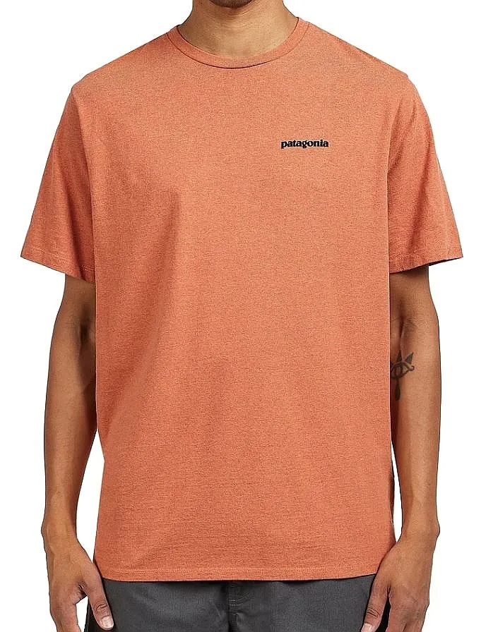 T-shirt Patagonia P-6 Logo Responsibili - Redtail Rust - men´s