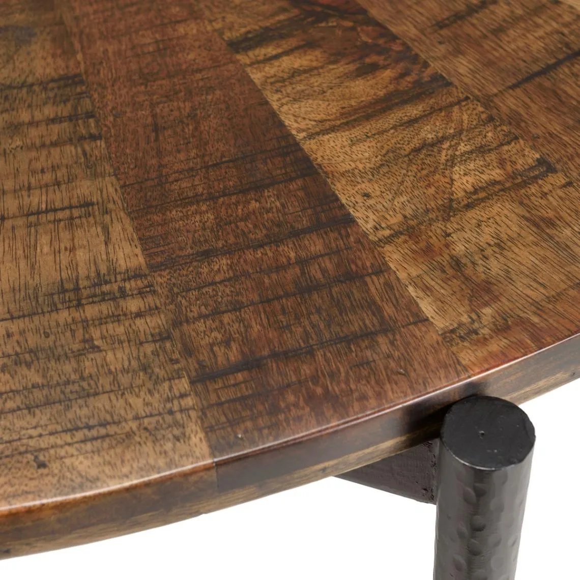 Table à manger ronde en bois et pieds métal KIARA  | 3 Suisses
