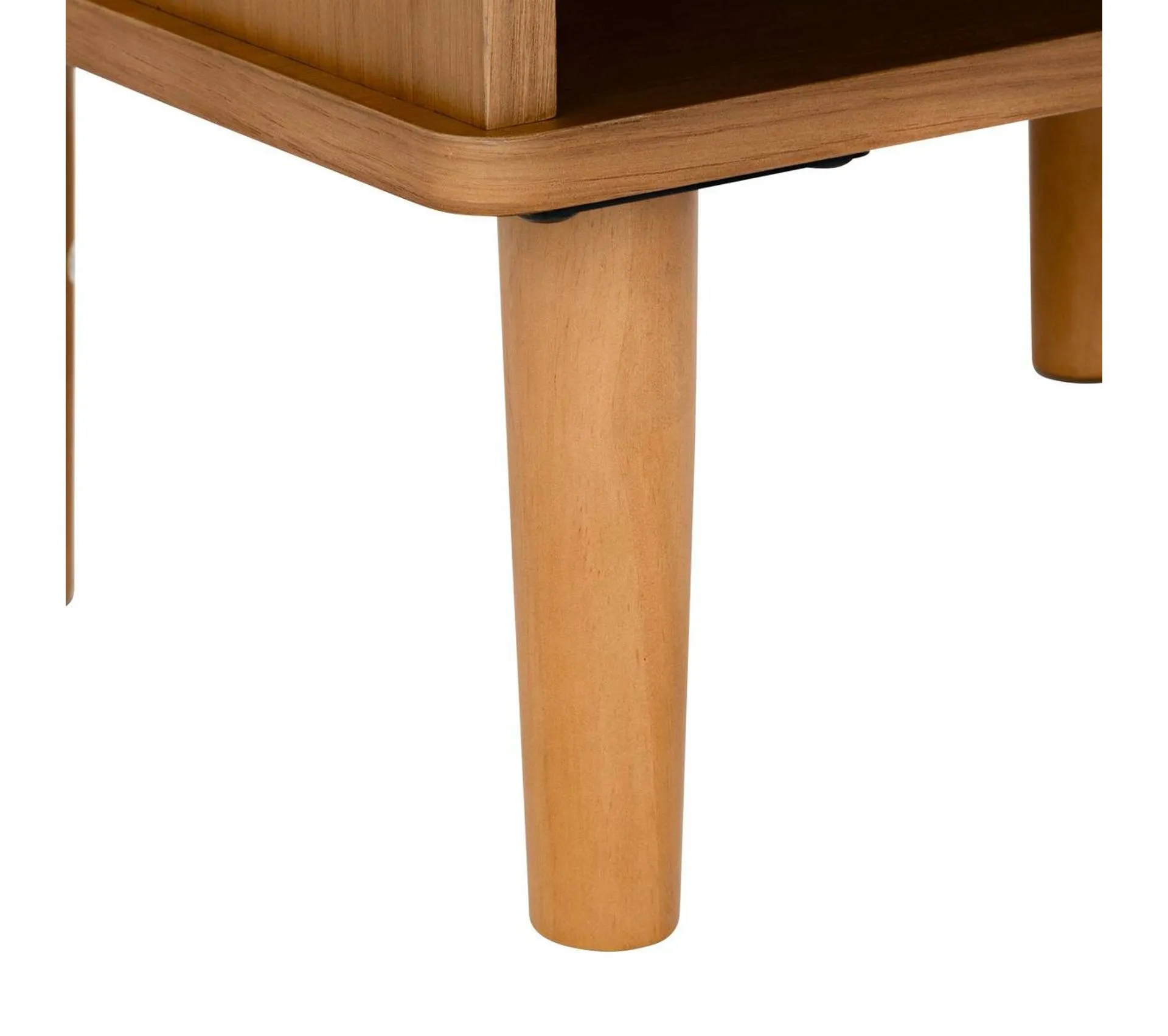 Table De Chevet 1 Tiroir En Bois Miel H 61 Cm