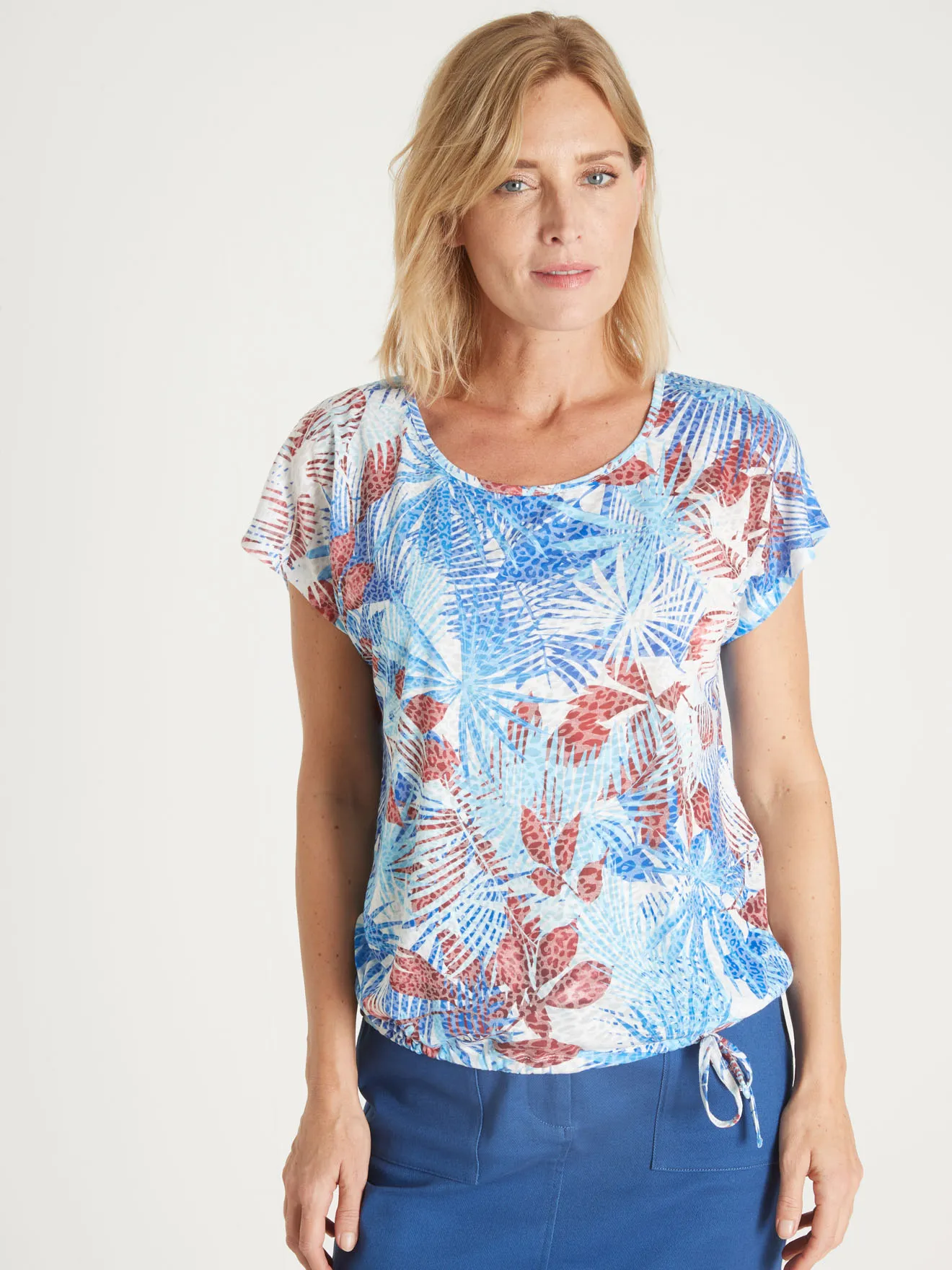 Tee-shirt en maille dévorée