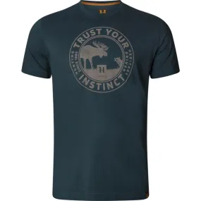 TEE SHIRT HOMME HARKILA MOOS - MARINE