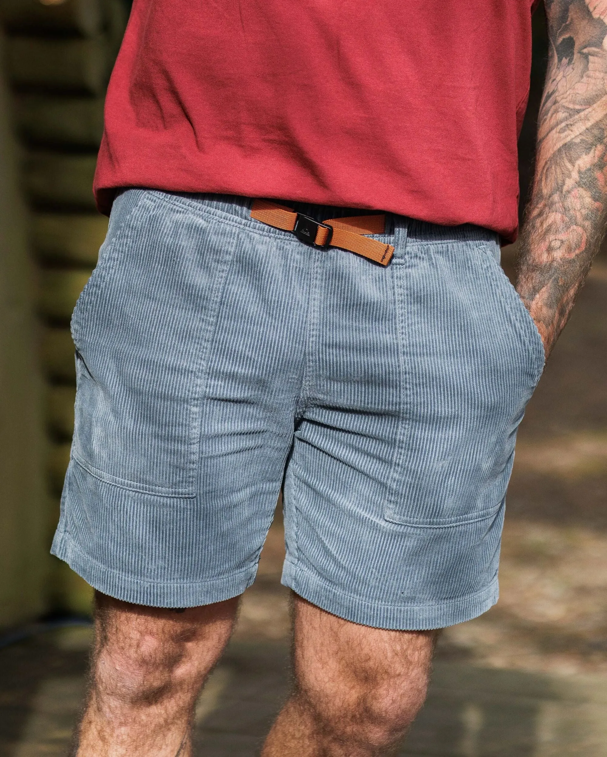 Topanga Cord Short - Gris Orage