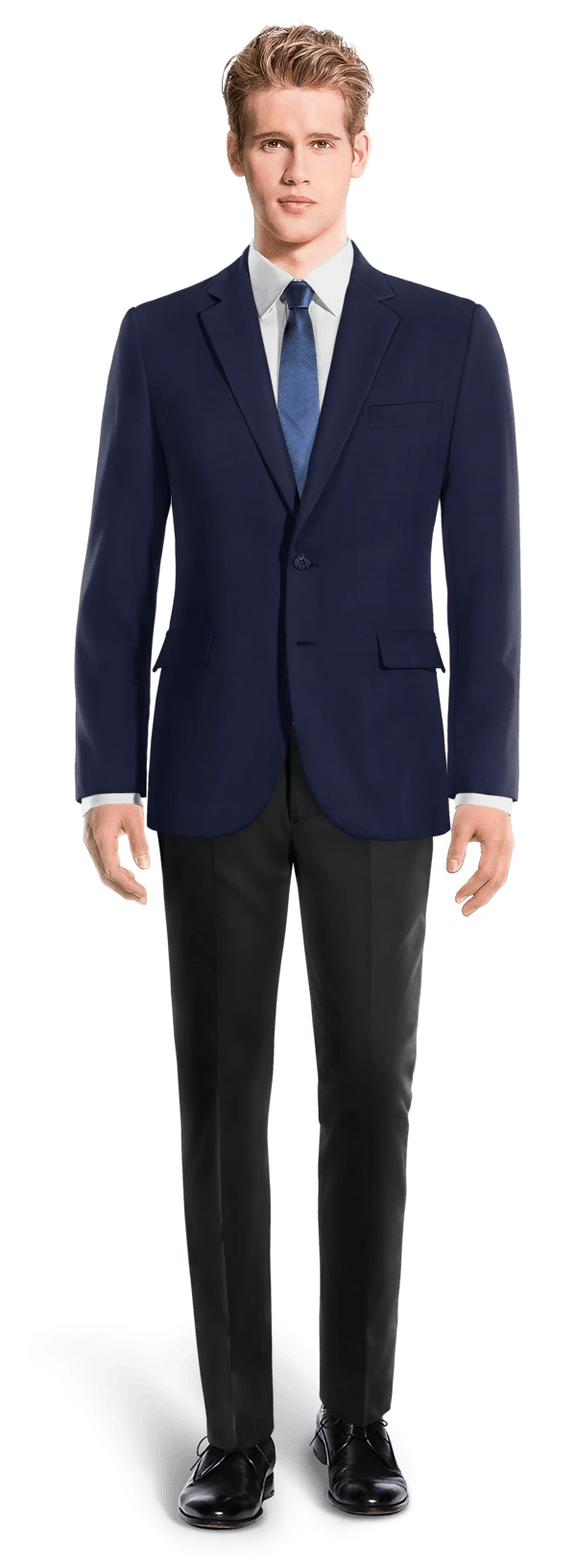 Veste bleue prince de galles slim fit