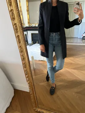 Veste Longue All Saints bleu marine