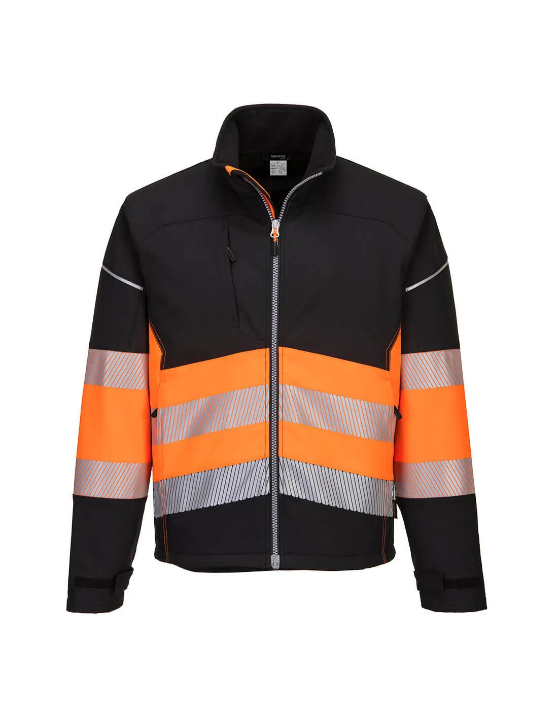 Veste Softshell PW3 Haute Visibilité Classe 1 couleur : Noir/Orange taille XL - PORTWEST - - PW375BKOXLPORTWEST