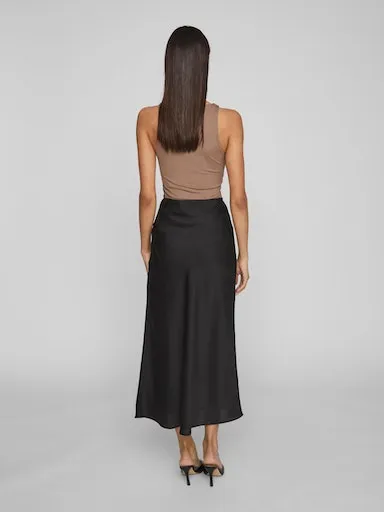 VILA Jupe Longue Black